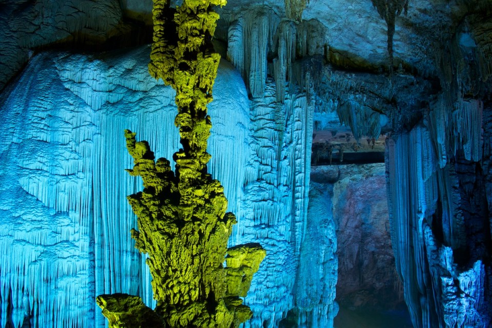 A column in Sliver Cave